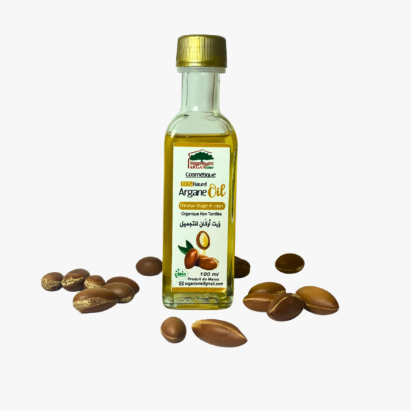 Huile d'Argan Cosmétique Pure – 100 ml Verre