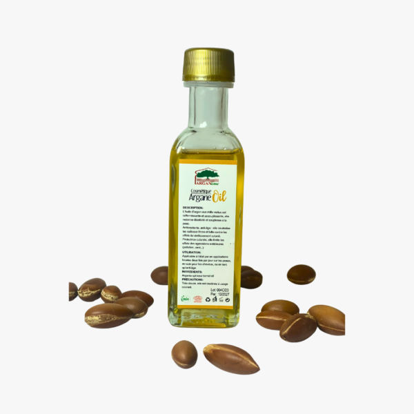 Huile d'Argan Cosmétique Pure – 100 ml Verre