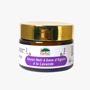 86 Savon Noir à base d'Argan à la Lavande
