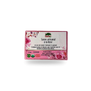 Savon artisanal à la rose par Arganisme