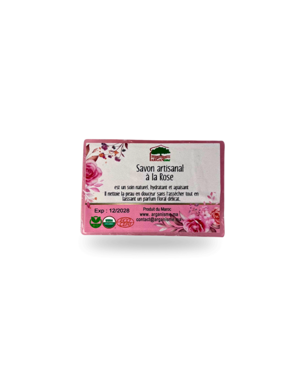 Savon artisanal à la rose par Arganisme